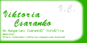 viktoria csaranko business card